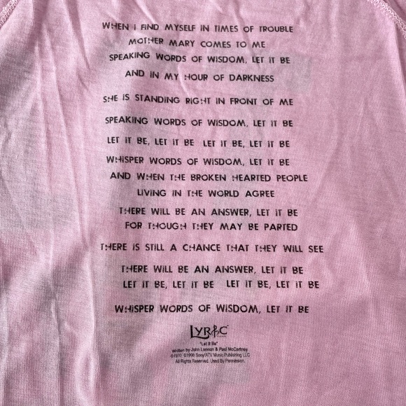 Junk Food Let It Be Crop Top Pink Size Large - Picture 7 of 8